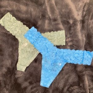 Victorias secret lace thongs